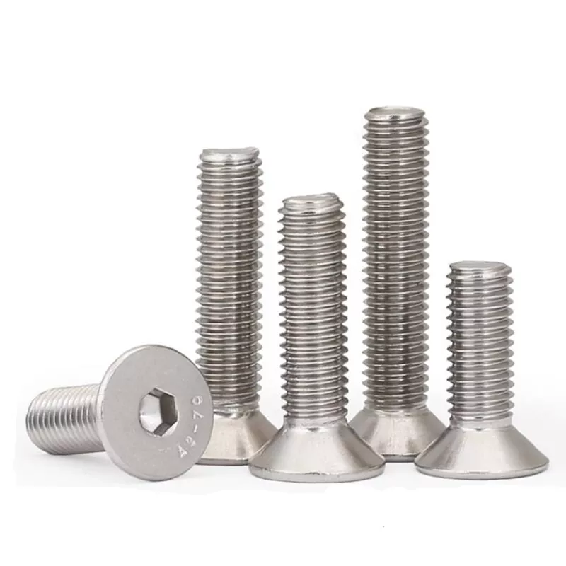 Keluli Tahan Karat DIN7991 Skru Countersunk Soket Hex